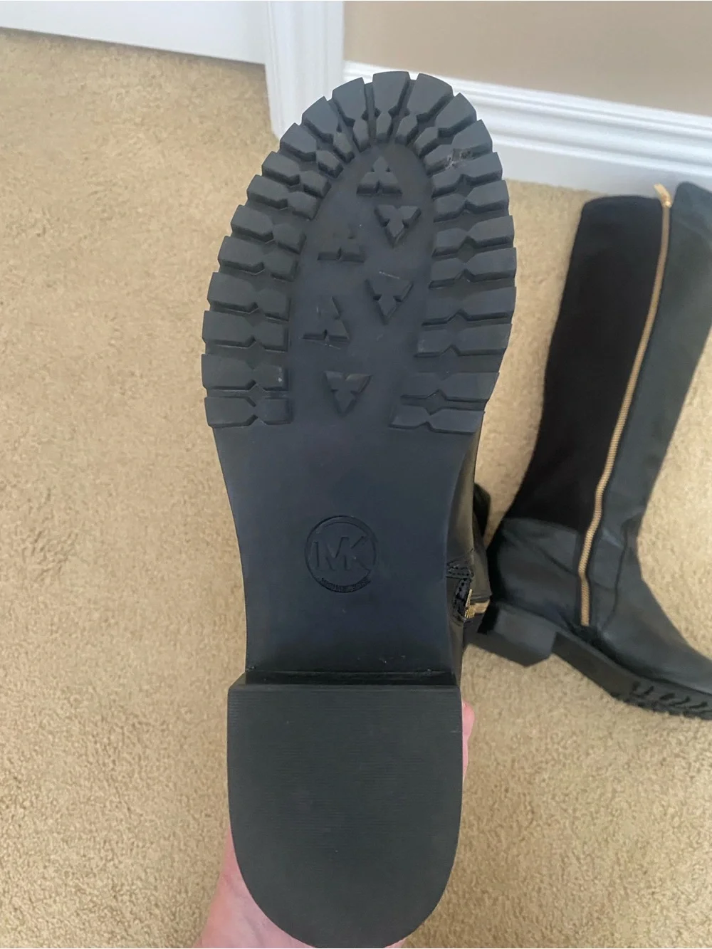Michael Kors Leather & Stretch Boot